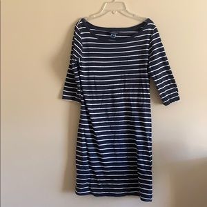 Mini striped cotton dress